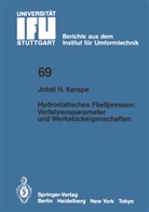 Jobst H. Kerspe, Jobst-H Kerspe, Jobst-H. Kerspe - Hydrostatisches Fließpressen: Verfahrensparameter und Werkstückeigenschaften