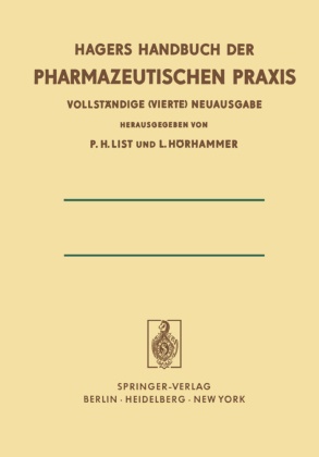 Ludwig Hörhammer, Paul H. List, Paul Hein List, Paul Heinz List, Ludwig Hörhammer, Paul Heinz List - Chemikalien und Drogen Teil C: T-Z
