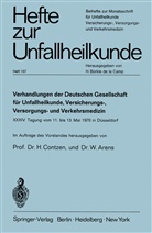 Arens, Arens, W. Arens, Contzen, H Contzen, H. Contzen - Verhandlungen der Deutschen Gesellschaft für Unfallheilkunde, Versicherungs-, Versorgungs- und Verkehrsmedizin e.V.