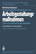 Winfried Hacker - Psychologische Bewertung von Arbeitsgestaltungsmaßnahmen