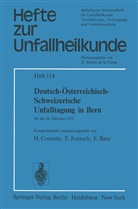 E Baur, E. Baur, H. Contzen, Jonasch, E Jonasch, E. Jonasch - Deutsch-Österreichisch-Schweizerische Unfalltagung in Bern