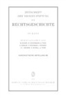 Hans-Jürge Becker, Hans-Jürgen Becker, Heinrich de Wall, Andreas Thier - ZRG Kanonistische Abteilung