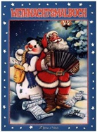 Weihnachts-Malbuch mit Glitzer