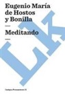 Eugenio Maria de Hostos, Eugenio Mar Hostos Y. Bonilla, Eugenio Maria de Hostos Y. Bonilla, Eugenio María de Hostos Y. Bonilla - Meditando