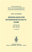 Erich Gutenberg - Grundlagen der Betriebswirtschaftslehre. Bd.2