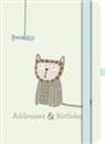 Green Address & Birthday Book Larsen CATS