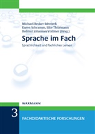 Michael Becker-Mrotzek, Karen Schramm, Eike Thürmann, Becker-Mrotze, Michael Becker-Mrotzek, Schram... - Sprache im Fach
