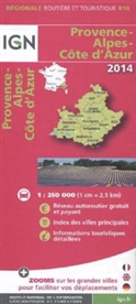 Collectif, REG18 - IGN Karten, Régionale Routière (et Touristique) - Bl.R18: Provence Alpes côtes d'Azur 1:250'000