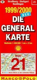 Die Generalkarten Deutschland - Bl.21: Straßburg, Stuttgart, Tübingen