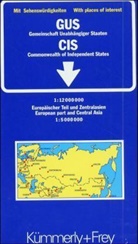 Kümmerly & Frey Karten: Kümmerly & Frey Karte Gemeinschaft Unabhängiger Staaten (GUS). Commonwealth of Independant States (CIS). Communaute d' Etats Independants (CEI); Comunita di Stati Indipendenti (CSI)
