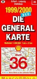 Die Generalkarten Deutschland - Bl.36: Erfurt, Leipzig