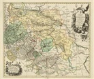 Christoph A. Dingelsted, Peter (der J&uuml;ngere) Schenk, Peter Schenk - Historische Landkarte: F&uuml;rstentum Halberstadt mit der Abtei Quedlinburg und der Grafschaft Werningerode und der Harz 1760, Plano