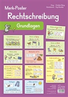 Anja Boretzki, Anja Boretzki, Christian Stang, Christian Stang - Rechtschreibung - Grundlagen, 12 farbige A3-Poster
