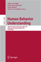 Cetin Mericli, Cetin Mericli et al, Pierre-Yves Oudeyer, Javie Ruiz-del-Solar, Javier Ruiz-del-Solar, Albert Ali Salah - Human Behavior Understanding