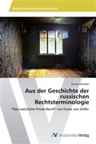 Florian Heindler - Aus der Geschichte der russischen Rechtsterminologie