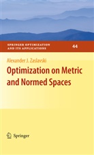 Alexander Zaslavski, Alexander J Zaslavski, Alexander J. Zaslavski - Optimization on Metric and Normed Spaces