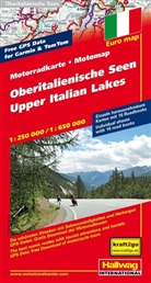 Hallwag Kümmerly+Frey AG, Hallwa Kümmerly+Frey AG, Hallwag Kümmerly+Frey AG - Hallwag Motorradkarten - .: Orientalische Seen / Upper Italian Lakes 1:250 000 / 1:650 000