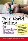 Meredith Decosta, Jessica Singer Early, Jessica Singer/ Decosta Early, Donna E Alvermann, Celia Genishi - Real World Writing for Secondary Students
