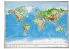 Mario Engelhardt, André Markgraf - Welt, Reliefkarte, Groß, m. Aluminiumrahmen. Earth