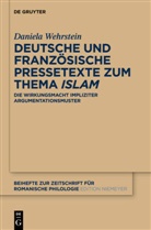 Daniela Wehrstein - Deutsche und französische Pressetexte zum Thema 'Islam'
