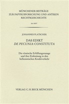 Johannes Platschek - Das Edikt De pecunia constituta