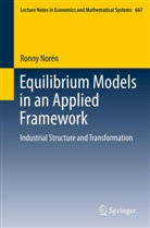 Ronny Norén - Equilibrium Models in an Applied Framework