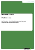 Mohamed Chaabani - Die Textsorten