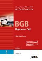 Maximilian Herberger, Michae Martinek, Michael Martinek, Helmut Rüßmann, Helmut Rüssmann u a, Klaus Vieweg - juris PraxisKommentar BGB - 1: Allgemeiner Teil