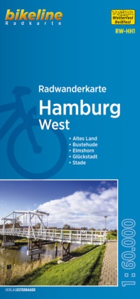  Esterbauer Verlag, Esterbaue Verlag, Esterbauer Verlag - Bikeline Radkarten: Bikeline Radwanderkarte Hamburg West - Altes Land - Buxtehude - Elmshorn - Glückstadt - Stade, 1:60.000. Wetterfest, reißfest