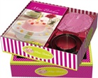Kein Autor - Mini-Törtchen, m. 2 Kuchenringen & rosa Tortenspitzen