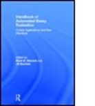 Mark D. (Univeristy of Akron Shermis, Mark D. Burstein Shermis, SHERMIS MARK D EDT BURSTEIN, Jill Burstein, Jill (Educational Testing Service Burstein, Jill C. Burstein... - Handbook of Automated Essay Evaluation