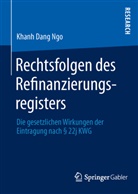 Khanh D Ngo, Khanh Dang Ngo - Rechtsfolgen des Refinanzierungsregisters
