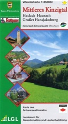 Landesamt für Geoinformation und Landentwicklung B, Landesam für Geoinformation und Landentwi - Topographische Wanderkarten Baden-Württemberg: Topographische Wanderkarte Baden-Württemberg Mittleres Kinzigtal