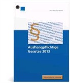 Aushangpflichtige Gesetze 2013
