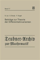 Friedrich Engel, Sophu Lie, Sophus Lie, Eduar Study, Eduard Study, Günte Czichowski... - Beiträge zur Theorie der Differentialinvarianten