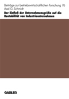 Axel G Schmidt, Axel G. Schmidt - Der Einfluß der Unternehmensgröße auf die Rentabilität von Industrieunternehmen