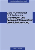 Göt Krummheuer, Götz Krummheuer, Natalie Naujok - Grundlagen und Beispiele Interpretativer Unterrichtsforschung