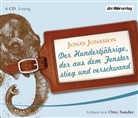 Jonas Jonasson, Otto Sander - Der Hundertjährige, der aus dem Fenster stieg und verschwand, 6 Audio-CDs (Audiolibro)