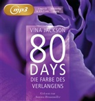 Vina Jackson, Annina Braunmiller - 80 Days - Die Farbe des Verlangens, 1 MP3-CD (Hörbuch)