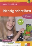 Mein Test-Block: Richtig schreiben, 3. Klasse