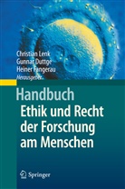 Duttg, Gunna Duttge, Gunnar Duttge, Fangerau, Heiner Fangerau, Len... - Handbuch Ethik und Recht der Forschung am Menschen