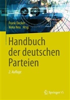Decke, Fran Decker, Frank Decker, Ne, Neu, Viola Neu - Handbuch der deutschen Parteien