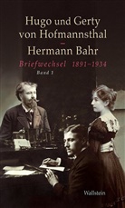 B, Bah, Hermann Bahr, Elsbet Dangel-Pelloquin, Gerty vo Hoffmannsthal, Gerty von Hoffmannsthal... - Briefwechsel, 2 Teile