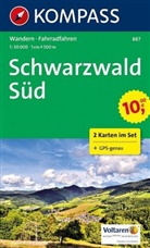 KOMPASS-Karten GmbH - Kompass Karten: Schwarzwald Süd 1:50 000
