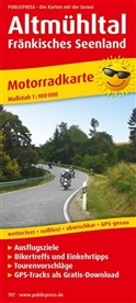 PublicPress Motorradkarten: PublicPress Motorradkarte Altmühltal - Fränkisches Seenland