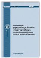 Norbert Sack, Holger Simon, Martin H. Spitzner - Untersuchung des Langzeitverhaltens der Degradation des Emissionsvermögens von Baustoffen mit vermindertem Emissionsvermögen aufgrund von künstlicher und natürlicher Alterung. Abschlussbericht