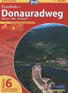 ADFC Radtourenkarten: BVA Radreisekarte EuroVelo 6, Donauradweg - Wachau - Wien - Bratislava