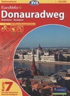 ADFC Radtourenkarten: BVA Radreisekarte EuroVelo 6, Donauradweg - Bratislava - Budapest