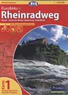 ADFC Radtourenkarten: BVA Radreisekarte EuroVelo 6, Rheinradweg - Basel - Stein am Rhein - Bodensee - Radolfzell