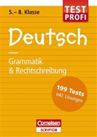 Ger Brenner, Gerd Brenner, Mario Clausen, Marion Clausen, Diethard Lübke, Diethard u a Lübke - Testprofi Deutsch - Grammatik & Rechtschreibung 5.-8. Klasse